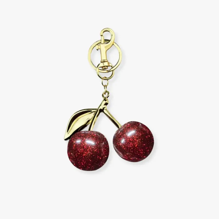 vera_marne_luxury_bag_gold_cherry_keychain_charm_glitter_resin_fruit_bag_accessory.webp